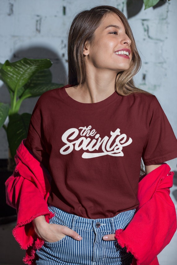 THE SAINTS || Fairwear Foundation | Organic 100% Cotton | Unisex Super Soft T Shirt | Christian Clothing Tee Gifts for Him and Her | Vegan