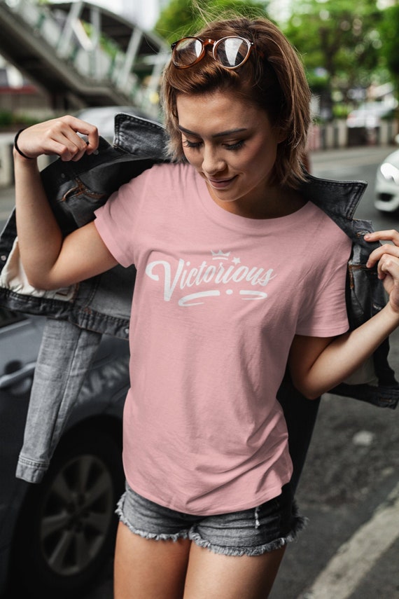 Victorious Unisex Organic T shirt Womens Christian Tees