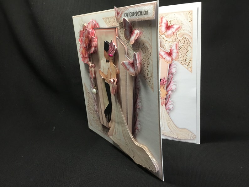 Art Deco Wedding Card: 1920s Dancing Couple, Handmade 3D Decoupage - Etsy