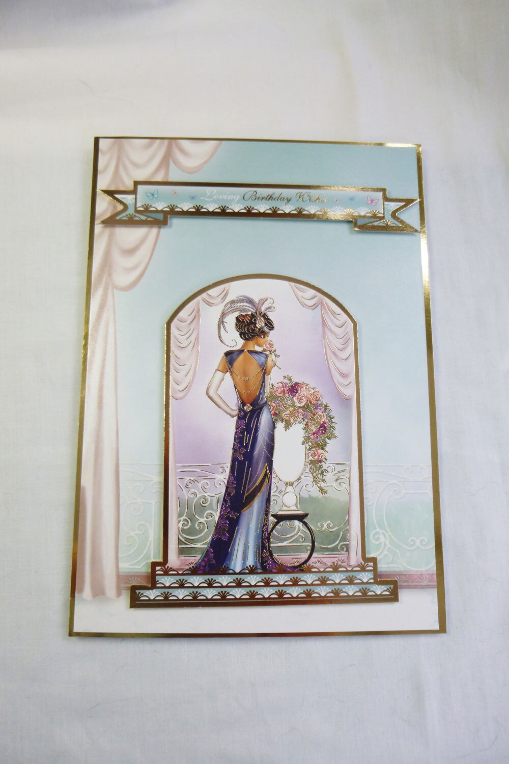Art Deco Card Birthday Card Greeting Card Lady In Evening Dress Female Any Age Mum Sister Daughter Niece Aunt Friend