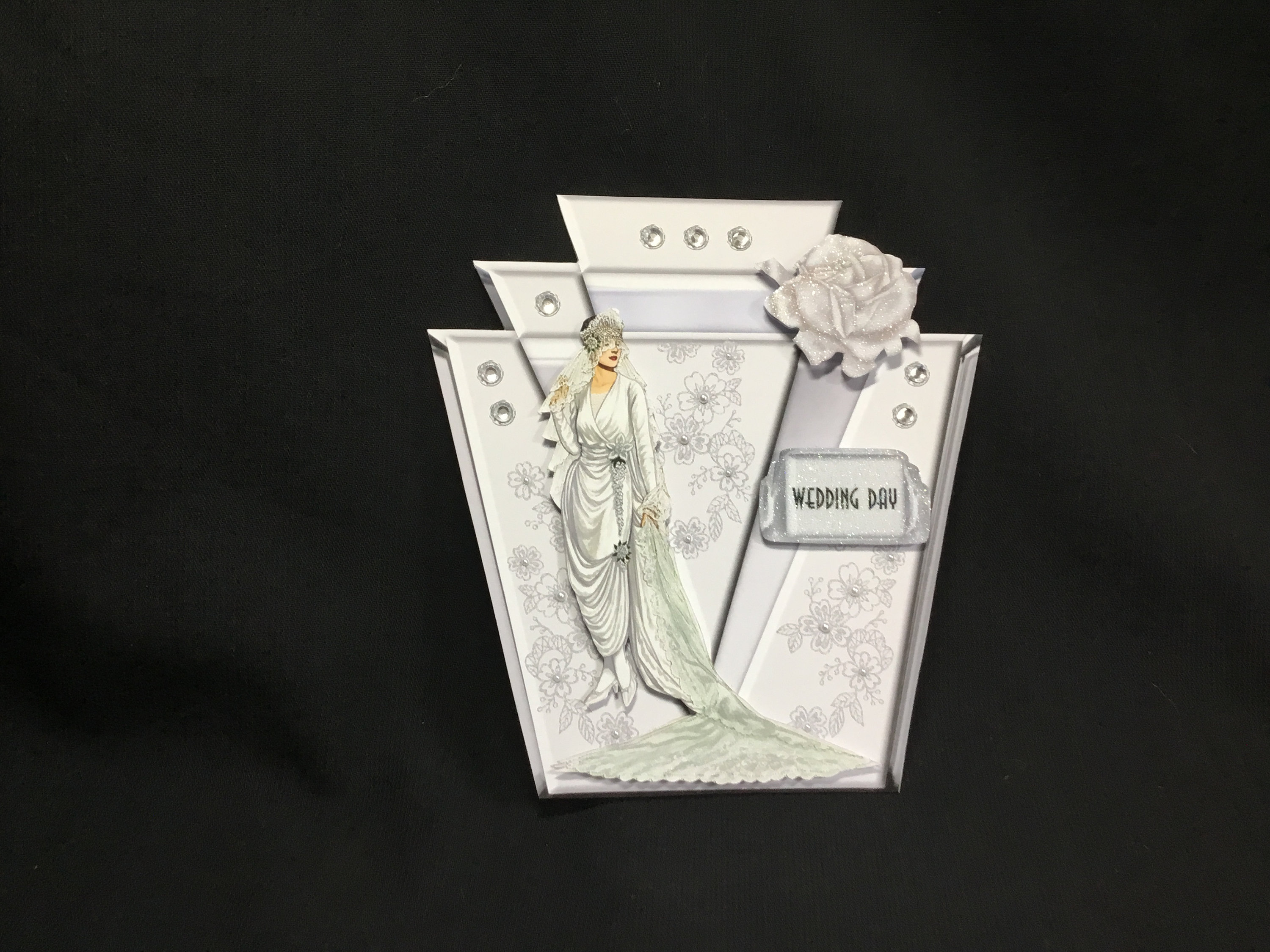 Art Deco Wedding Card: Handmade 1920s Style Decoupage - Etsy UK