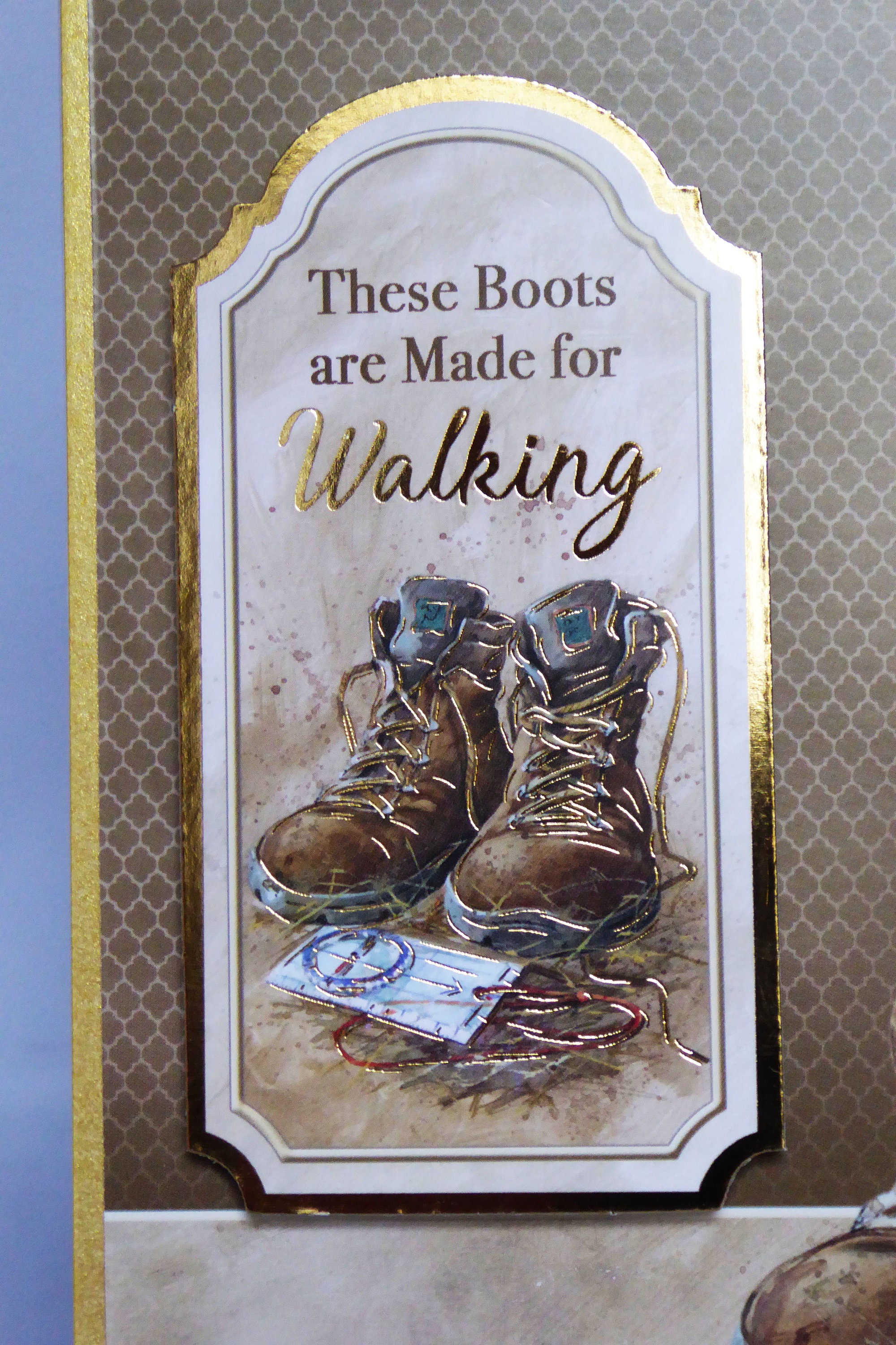 Walking Boots, Best Wishes, Outdoor Card, Walking and