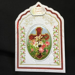 Carte de condoléances, sincères condoléances, sincères condoléances, carte faite main, Croix-Rouge, mes condoléances, désolé d'entendre