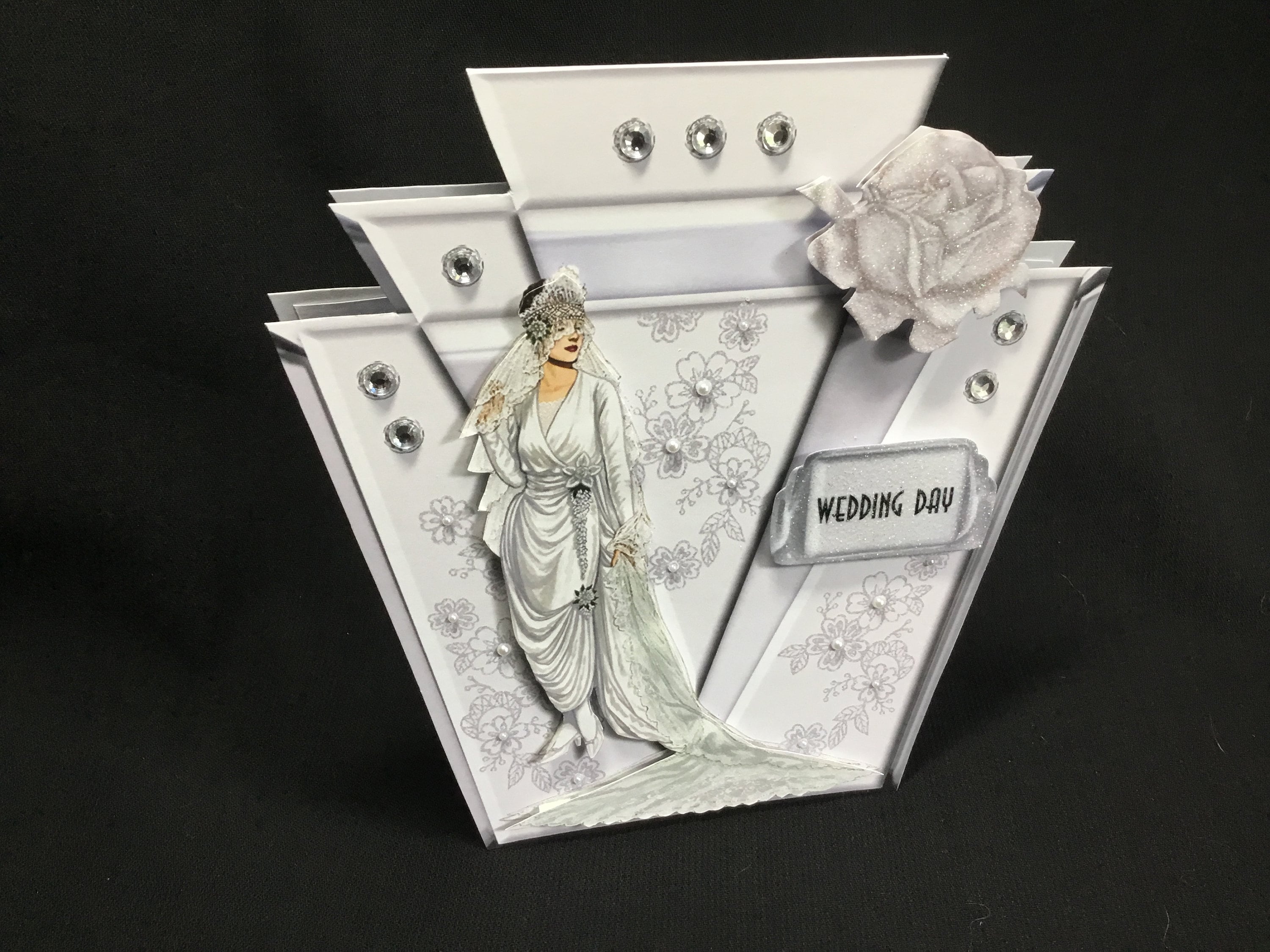 Art Deco Wedding Card: Handmade 1920s Style Decoupage - Etsy UK