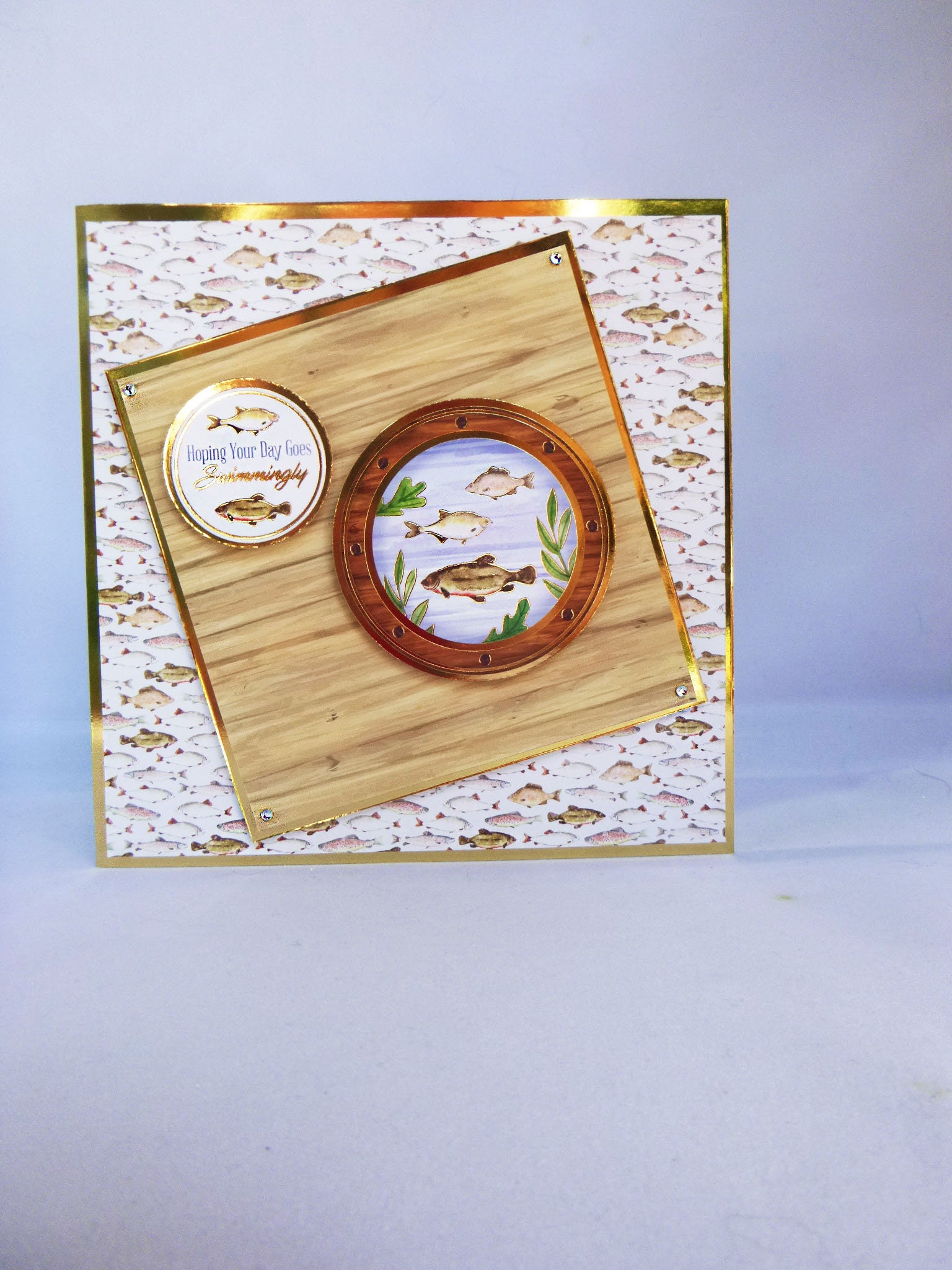 Fishing Card Handmade Card Male Fishing Card Special Birthday