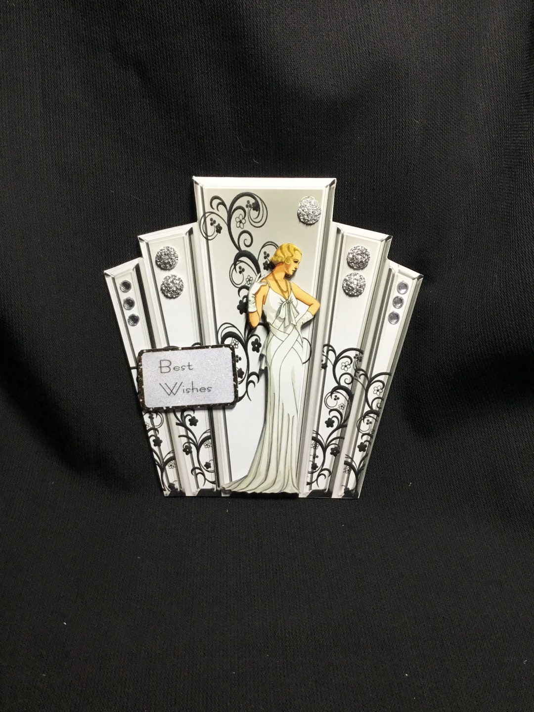 Art Deco 3D Decoupage Card, 1920’s Style Card,personalised, Handmade in ...