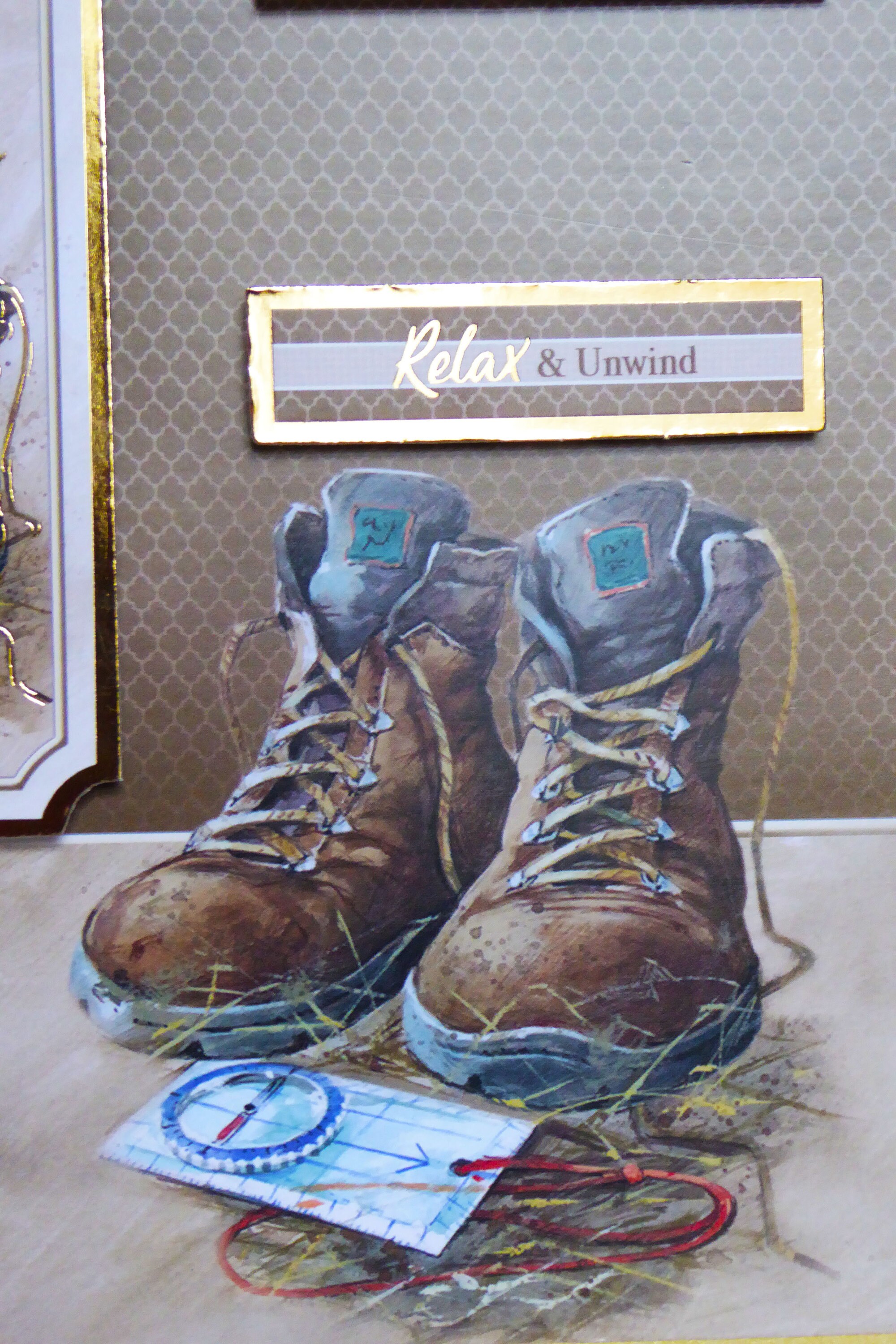 Walking Boots, Best Wishes, Outdoor Card, Walking and