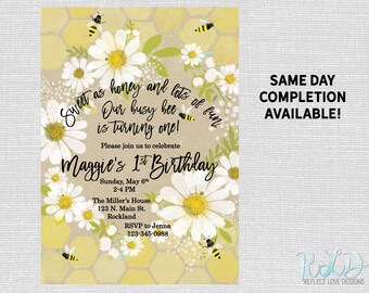 daisy invitations etsy