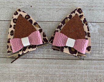 cat ear barrettes