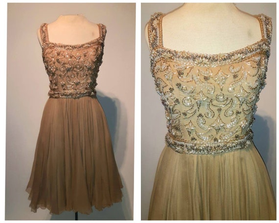 Vintage 60's NAN DUSKIN Caramel Bronze Heavily BEA