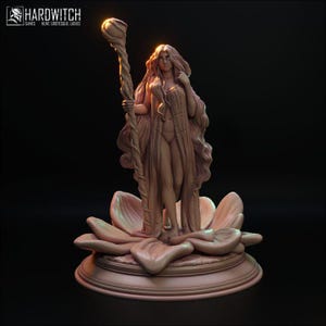 Swamp Druid Azuka - 32mm/75mm, Dungeons and Dragons Mini RPG Tabletop Miniature DnD Painting Pathfinder 5e DnD, TTRPG Scale