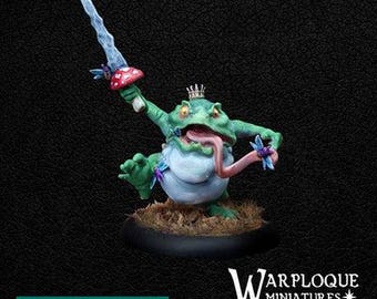 Frog Prince Bullywug Brigade  | DnD Miniatures, Warp Miniatures | TableTop Minis | One Page Rules | Wargaming | Model Painting,