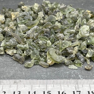 MOLDAVITE CHIPS 3 Grams | Gemstone Pendant, Healing Crystal Necklace, Moldavite Jewelry, Raw Crystal Necklace, Crystal Jewelry,
