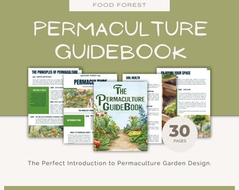 Permaculture Guidebook For Beginners, Food Forest Design, Gardening, Perennial Food, Regenerative Agriculture, Allotment, Self Sufficiency