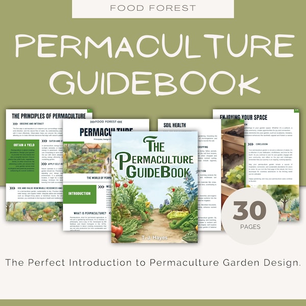 Permaculture Guidebook For Beginners, Food Forest Design, Gardening, Perennial Food, Regenerative Agriculture, Allotment, Self Sufficiency