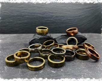 WORLD COIN RING, Handmade Ring, Lucky Dip, Upcycled Jewelry, Keepsake, Coin Collector, Statement ring, World Coin Jewelry, Gift for him