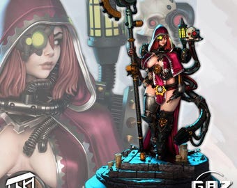 Tech Prime – Zarya - 32mm/75mm -  Resin Print, Waifu, Anime Figure, Garage Kit, Fantasy, DnD Miniatures, Display Pinup, nsfw