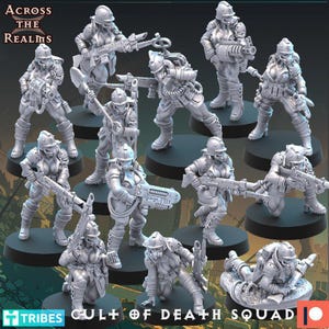 Cult Of Death Pinup Squad (17 Models) 32mm, Pinup Corps, Resin Print, Waifu, Grimguard, Astra Militarium Proxy, nsfw,  , Imperial