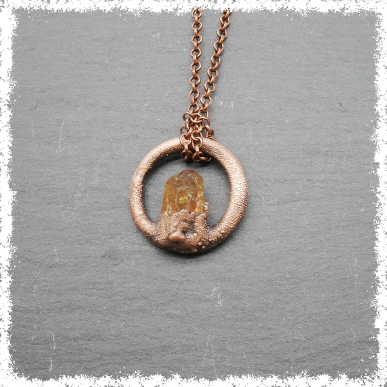 RAW TOPAZ CRYSTAL Pendant Crystal Jewelry Healing Crystal | Etsy