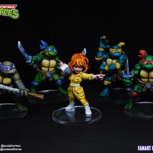 Adolescent Mutated Shinobi Tortoises -  35mm/75mm TTRPG | Fanart  | TableTop | Wargaming | D&D Figurines | Model Painting | RPG Minis,