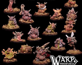 The Poxlings (15 Models) | DnD Miniatures, Warp Miniatures | TableTop Minis | One Page Rules | Wargaming | Pathfinder, , Nurglings