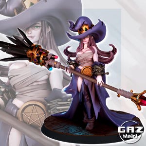 Nimara The King Slayer- 32mm/75mm -  Resin Print, Gaz Minis, Waifu, Anime Figure, Garage Kit, Fantasy, DnD Miniatures, display Pinup, nsfw