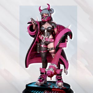 OniMask Immortan Jone - 32mm/75mm -  Resin Print, Gaz Minis, Anime Figure, Garage Kit, DnD Miniatures, Display Pinup, nsfw, Model Paint