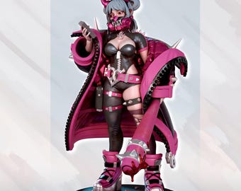 OniMask Immortan Jone - 32 mm/75 mm - Impresión de resina, Gaz Minis, Figura de anime, Kit de garaje, Miniaturas de DnD, Pinup de exhibición, NSFW, Pintura para maquetas