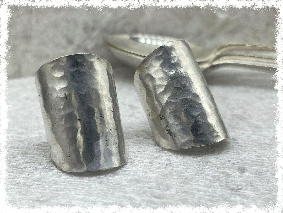 Hammered Vintage Silver Spoon Rings - Victorian Jewlery, Silverware ...