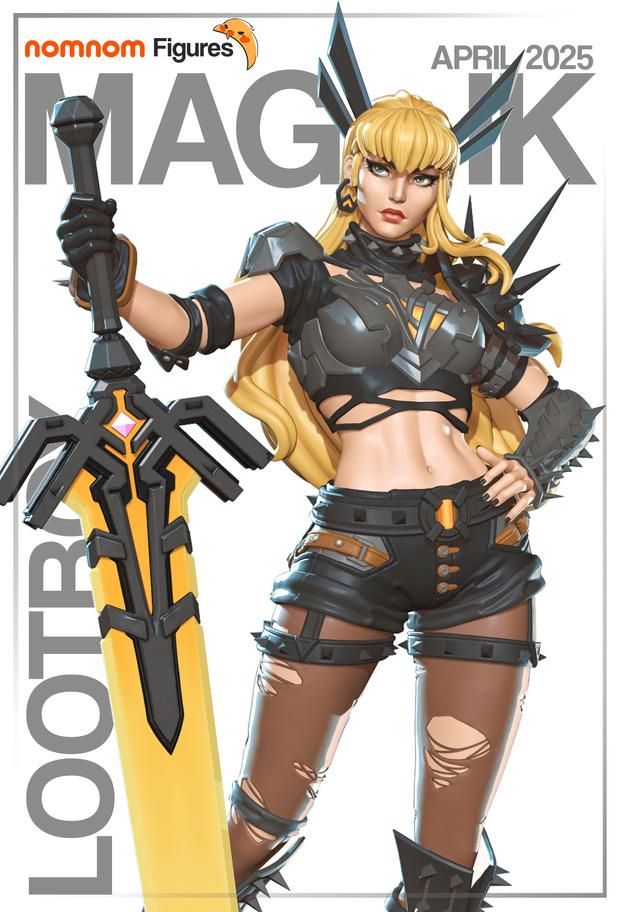 Magikal Girl Display Figurine - Diorama, Anime Figure, Garage Kit, Resin Print, Video Game, Miniature Painting, Anime, Nomnom Figures