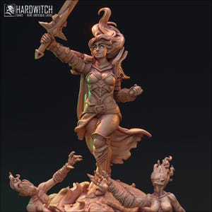 Vekhir Dettar Exorcist - 32mm/75mm, Dungeons and Dragons Mini RPG Tabletop Miniature DnD Painting Pathfinder 5e DnD, TTRPG Scale