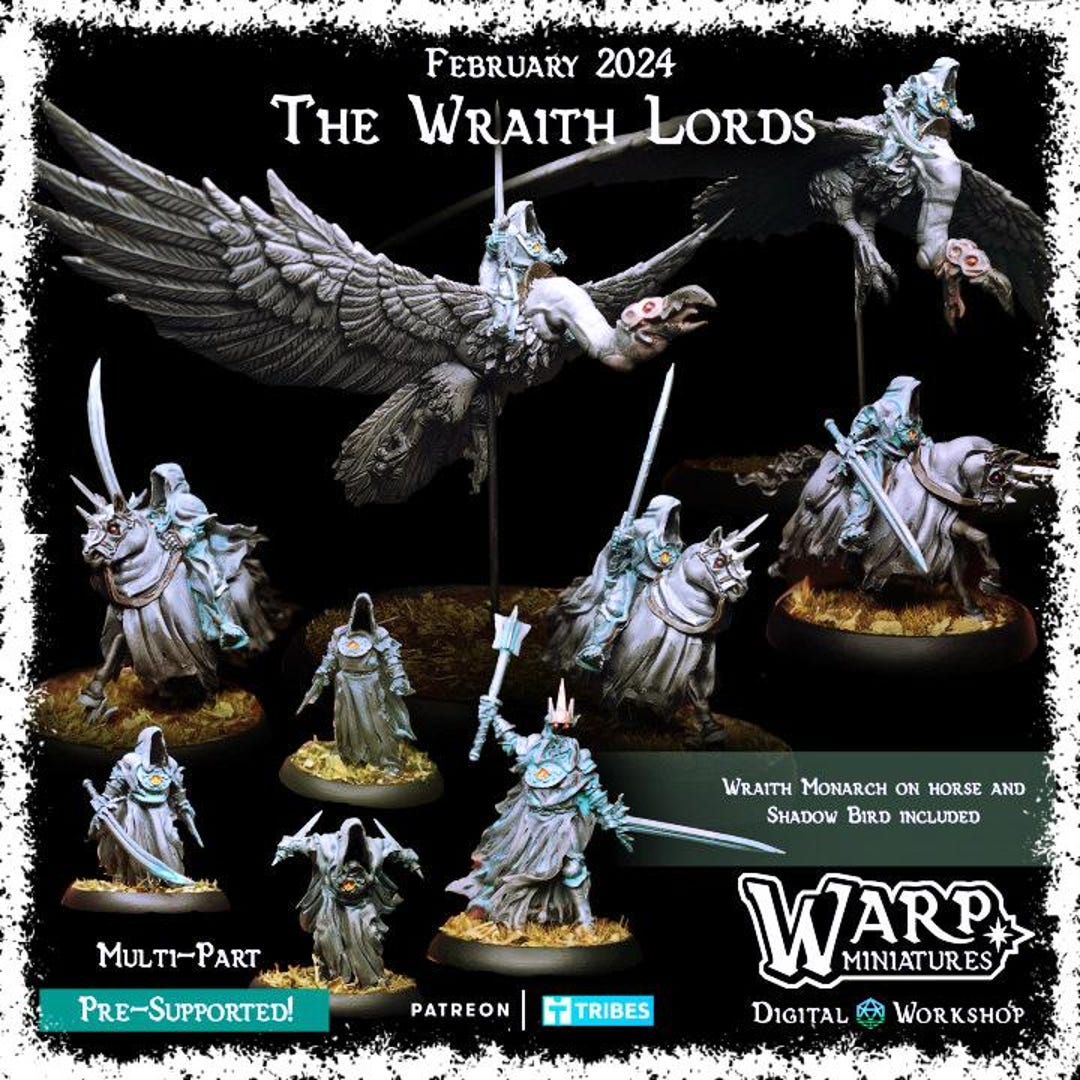 Wraith Old Model Undead Wraith Kings, Warp Miniatures, Tabletop | One Page Rules ...
