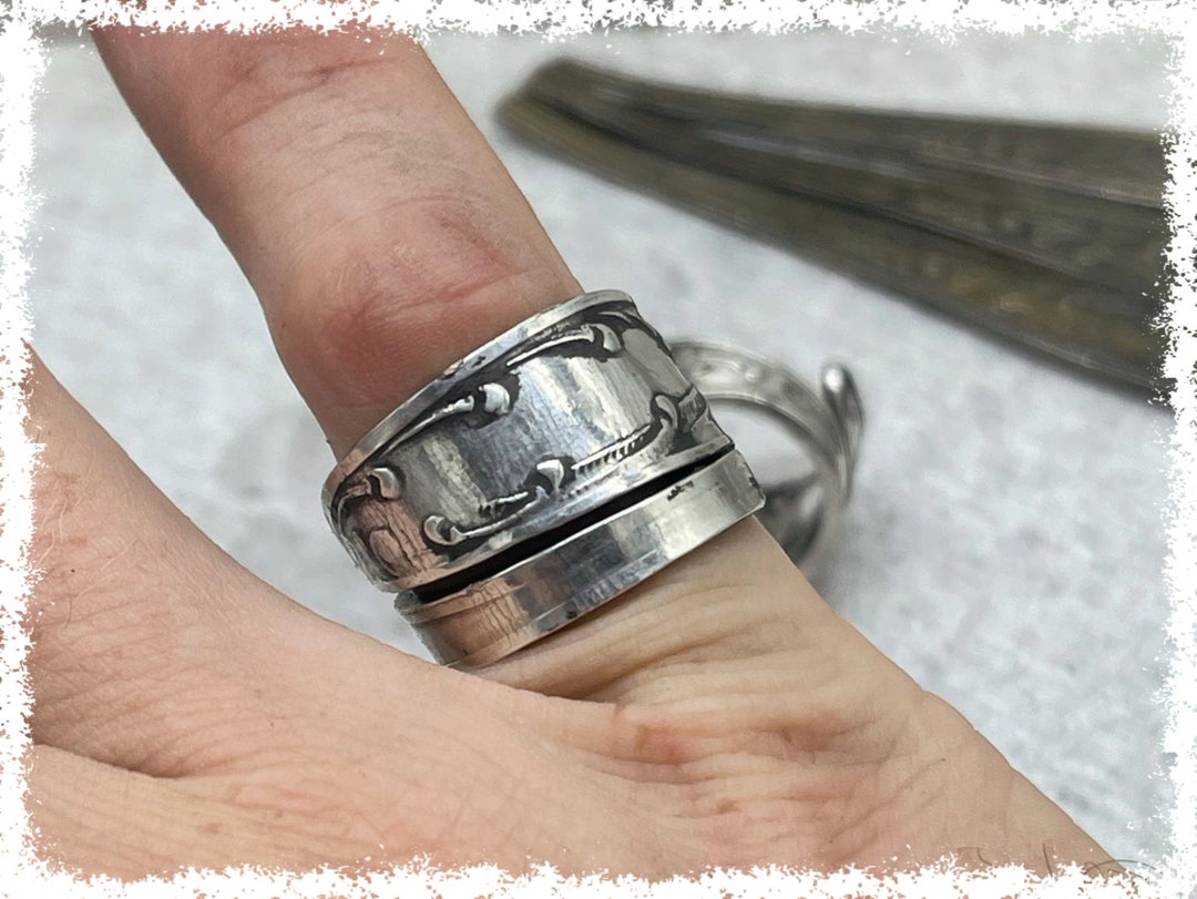 Upcycled Silverware Ring – Vintage Victorian Spoon Jewelry - Etsy