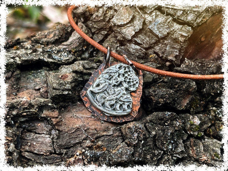 DREAMCATCHER Necklace Silver & Copper Ancient Jewelry, Silver Jewelry, Historical Artifact, Relic, Old Jewelry, Ethnic Jewelry, Hippy image 7