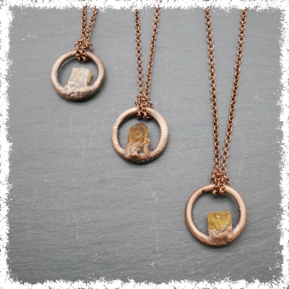 RAW TOPAZ CRYSTAL Pendant Crystal Jewelry Healing Crystal | Etsy