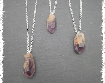 SUPER SEVEN AURALITE Raw Crystal Necklace | Auralite Crystal Necklace, Crystal Jewelry, Gemstone Pendant,  Wiccan, Raw Crystal Necklace