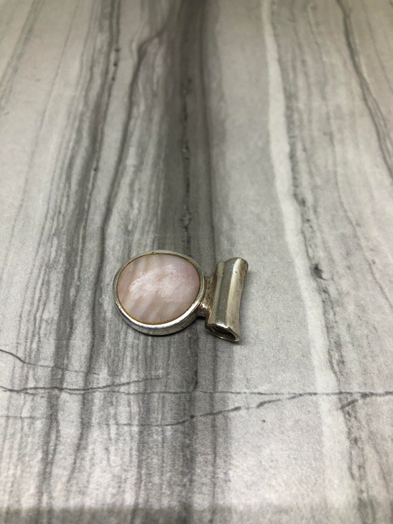 Pink Opal Stone | 925 Sterling Silver Pendant | C… - image 2