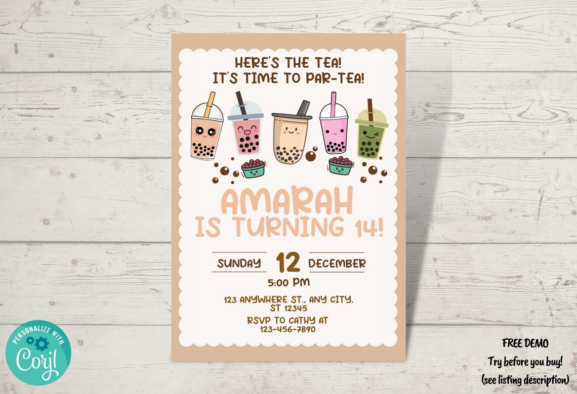 bubble-tea-birthday-party-invitation-template-with-thank-you-etsy-belgi
