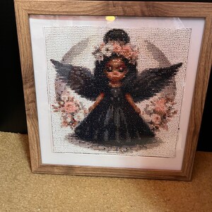 handmade framed angel