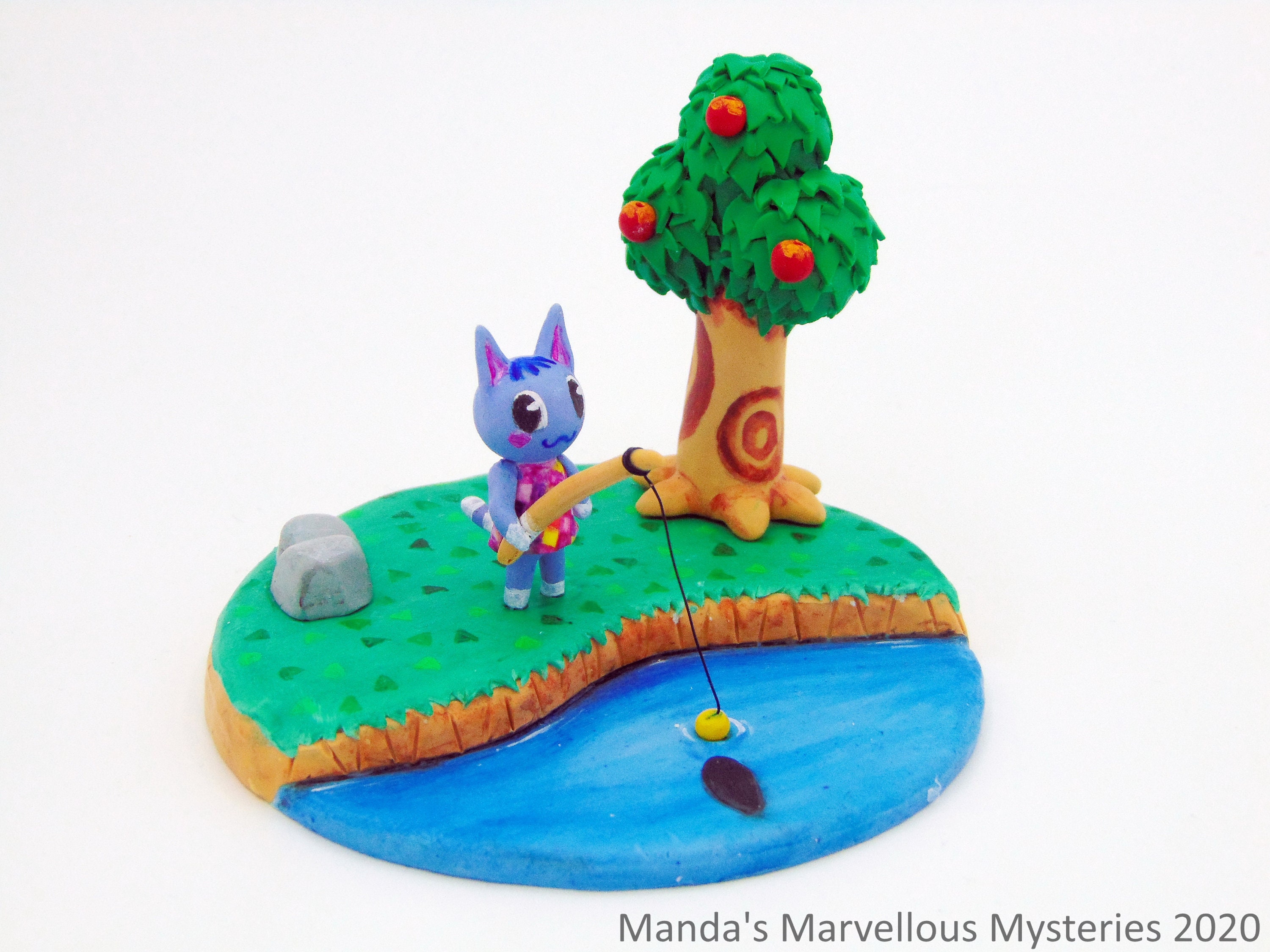 Handmade Polymer Clay Animal Crossing Mini Diorama Etsy
