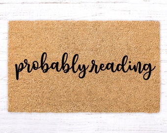Book Lover Door Mat Etsy