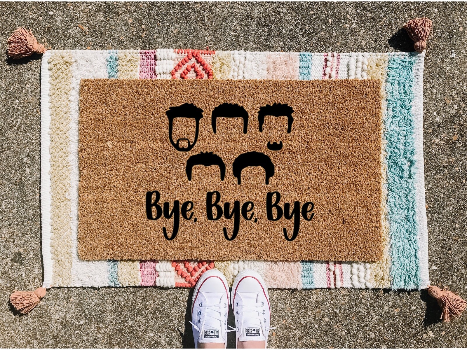 Bye Bye Bye Doormat Funny Doormat Funny Door Mat Funny Etsy
