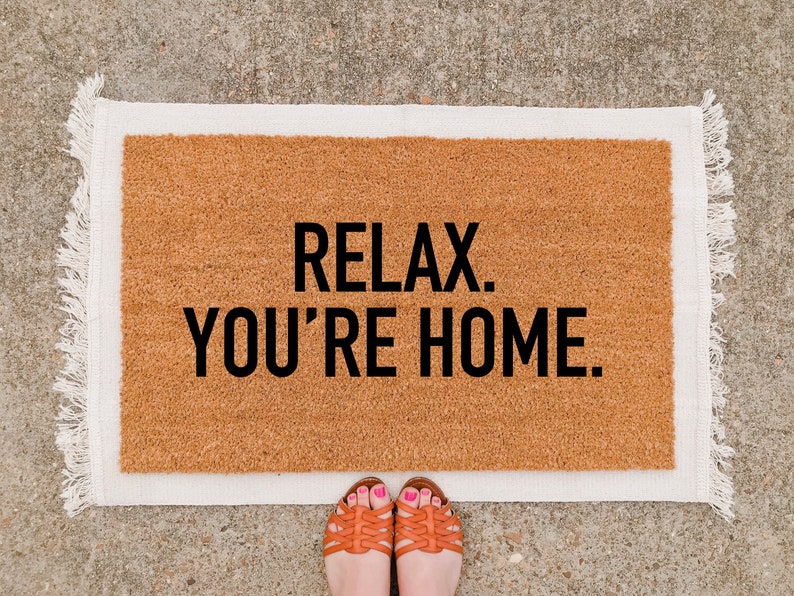 Home Doormat Custom Doormat Home Sweet Home Personalized Etsy