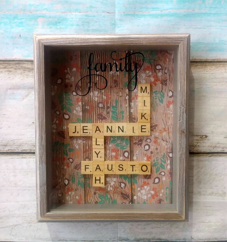 Family Shadow Box House Warming Gift Shadow Box Frame Etsy