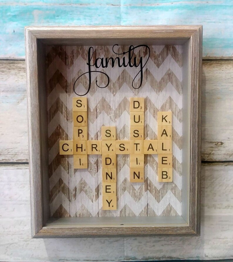 Family Shadow Box House Warming Gift Shadow Box Frame Etsy