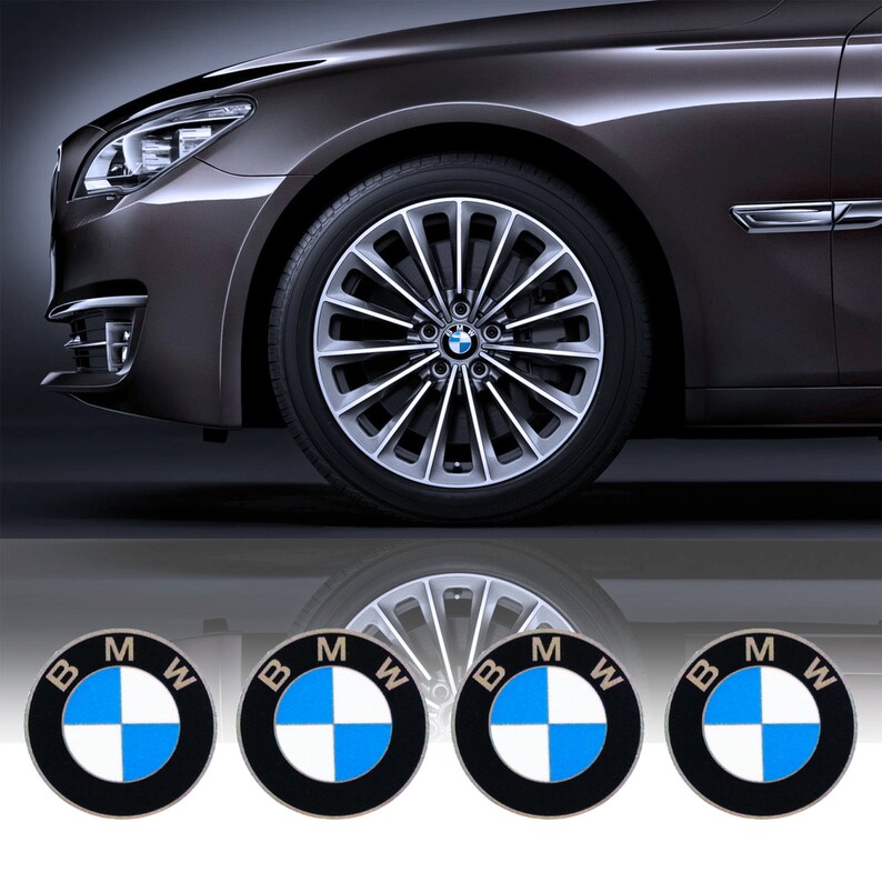Set of 4 x 55mm diameter BMW Wheel Center Caps Sticker Self Etsy