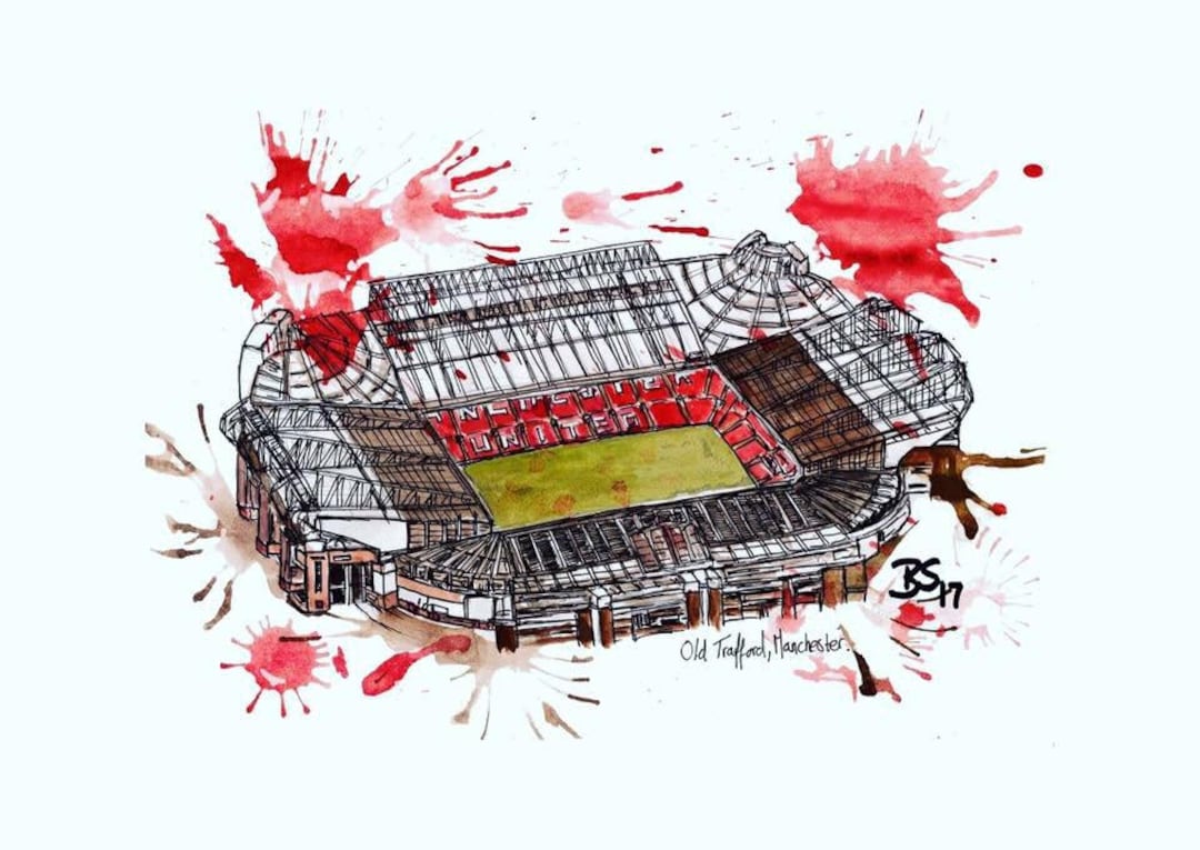 Old Trafford Print - Etsy