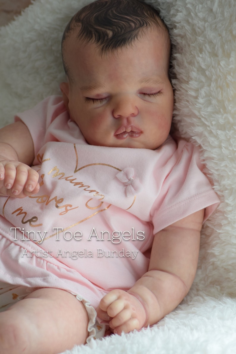 0-3 month sized reborn baby Sweetie Reborn Doll Baby Girl or boy sculpt by bountiful baby. Custom made to order
