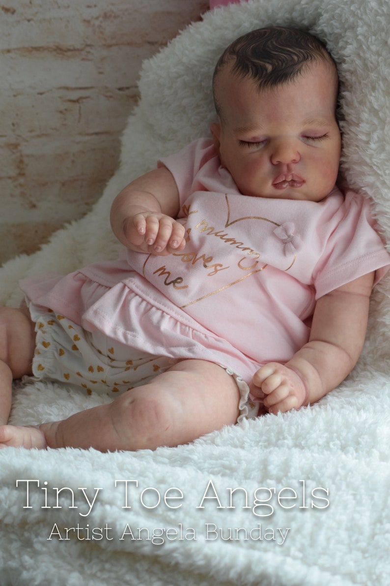 0-3 month sized reborn baby Sweetie Reborn Doll Baby Girl or boy sculpt by bountiful baby. Custom made to order