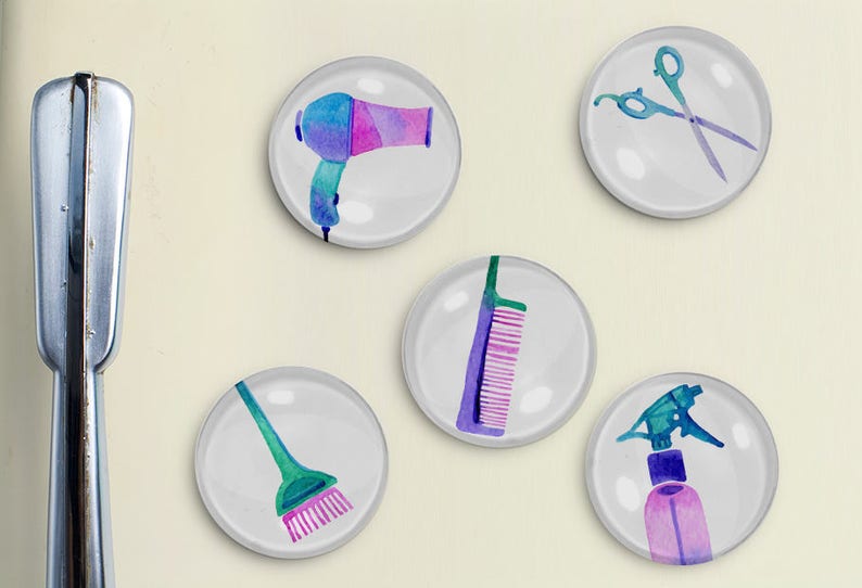 Hair Stylist Magnets Hair Dresser Stylist Beautician Etsy